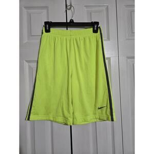 Nike large boys neon yellow basketball shorts